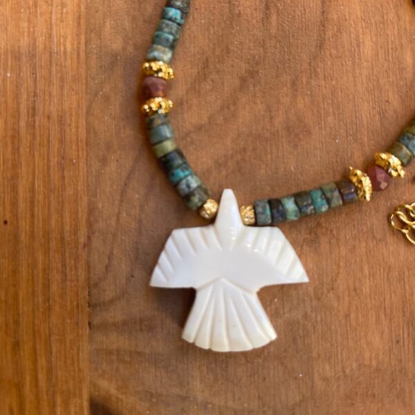 Collier aigle blanc – Image 2
