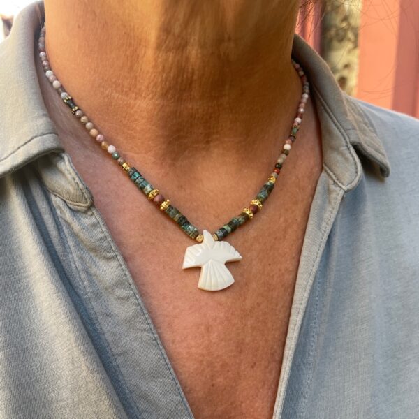 Collier aigle blanc – Image 3