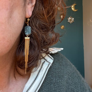 Boucles Petites Comètes en Dioptase