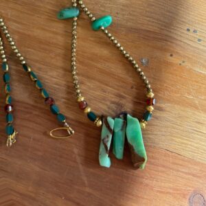 Collier Eclats de Chrysoprase