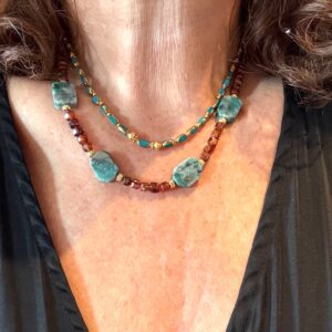 Collier Le Basic Bleu Pétrole