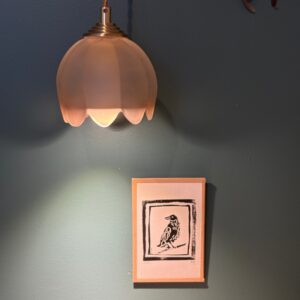 Linogravure Le Corbeau