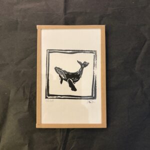 Linogravure La Baleine