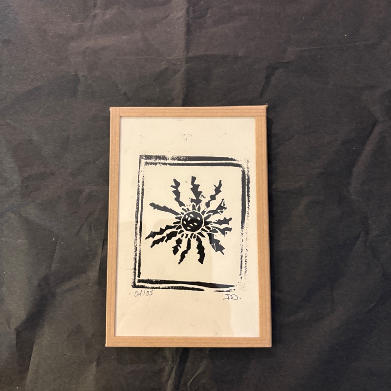 Linogravure L'Eguzki Loré