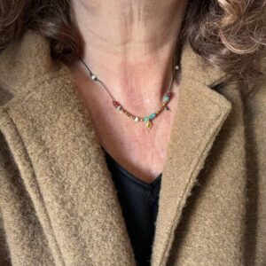 Coillier Le précieux pampilles goutte et améthyste