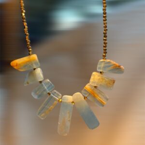 Collier Calcite bleue