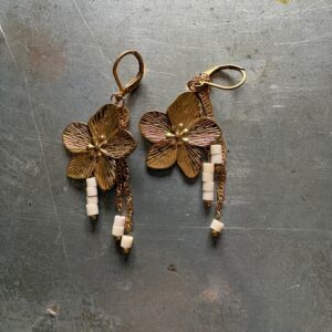 Pierres Bijoux Pays Basque - L'Apprentie Boucles d’oreilles printemps