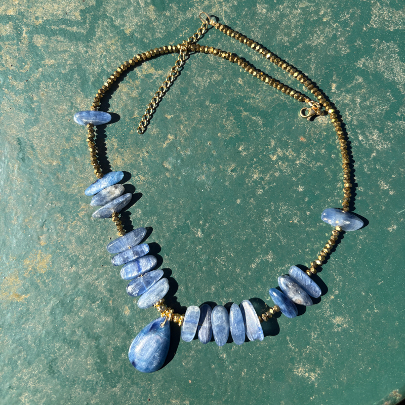 Collier Cyanite Bleue Collier Cyanite Bleue