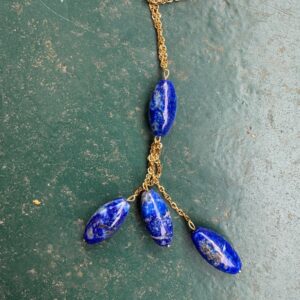 Sautoir Lapis Lazuli · 4 pampilles
