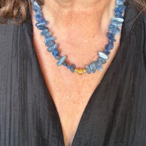 Collier Cyanite Bleue bâtonnets