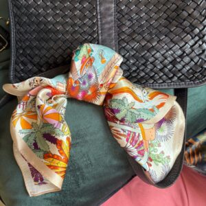 Foulard en Soie Aqualand 50 x 50 cm