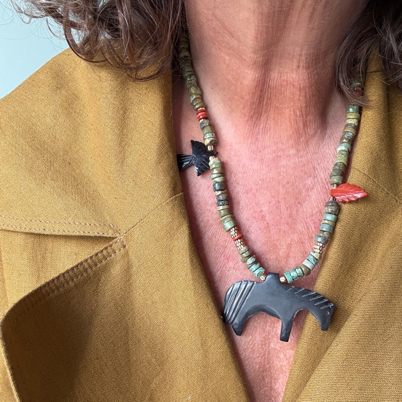 Collier Le cheval et l'oiseau Collier Le cheval et l'oiseau